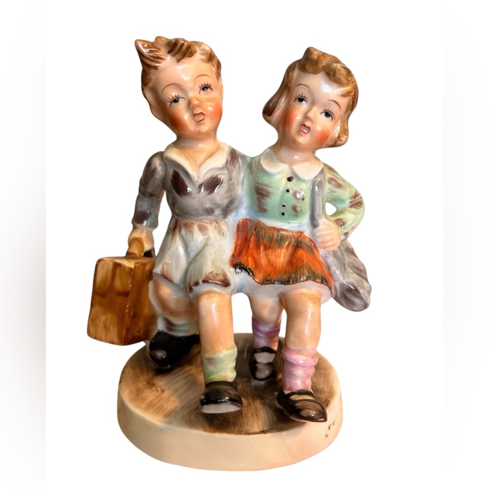 School Children Made in Occupied Japan 1945-1952 Charming Figurine